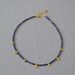 Small Niche Lapis Lazuli Turquoise Bead Gold Coin Pendant, Simple Temperament, Fine Necklace, Collarbone Chain_ipsvogv.com