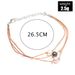 Bohemian Style Three Color Bead Leather Rope Knot Three-layer Ankle Chain_ipsvogv.com