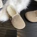 Women's Shoes 2024 autumn and winter new large size slippers for women with flat belt buckle slippers for outdoor wear one piece 45 size_ipsvogv.com