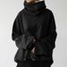 Women's Clothing Autumn and Winter Women's New Loose Casual Long Sleeve High Collar Pullover Solid Color Pocket Jacket Sweatshirt_ipsvogv.com