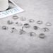 Hot Selling Ring Wind Gold Coin Pearl Diamond Palm Rose Snake Set Of 15 Joint Rings_ipsvogv.com