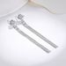 Women's Jewelry S925 Sterling Silver High End New Style Light Luxury Tassel Earrings Moissanite Long Earrings Empty Bracket Jewelry_ipsvogv.com