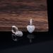 Cao Shi's New Korean Version Goddess Set With Zirconium Peach Heart Earrings, Network Fashion Accessory, Same Style_ipsvogv.com