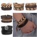 Hot Selling New Men's Set Wooden Coconut Shell Beads Chain Woven Leather Multi-layer Bracelet_ipsvogv.com