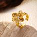 Women’s Jewelry Set Fashion Stainless Steel Ring Versatile Flower Geometric Gold Plated Stainless Steel Ring Ring_ipsvogv.com