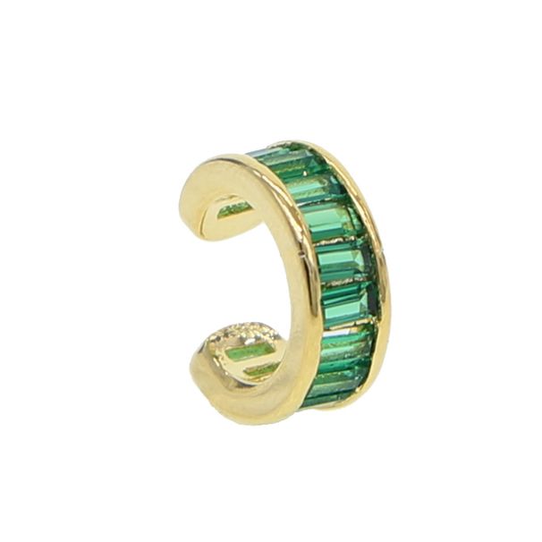 Women's Jewelry Fashion New Color Rectangular Zircon Ear Clip Ins Niche Design High End Earrings_ipsvogv.com