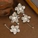 Fashionable, Exaggerated, Cold Style, Pearl Flower Tassel With Temperament, Long And High-end Silver Needle Earrings_ipsvogv.com