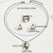 American hip-hop style women's necklace, ring, jewelry set, niche inlaid with moonlight design, earrings versatile_ipsvogv.com