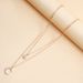 Korean Version Ins Flash Diamond Women's Necklace Double-layer Octagram Moon Necklace Niche Collarbone Chain Wholesale_ipsvogv.com
