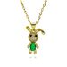 New Arrival Micro Inlaid Zircon Rabbit Carrot Trendy Personality Animal Pendant Necklace Rabbit_ipsvogv.com