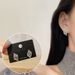 Women's Earrings Personality simple geometry diamond-encrusted earrings women's small hundred wings modeling earrings_ipsvogv.com