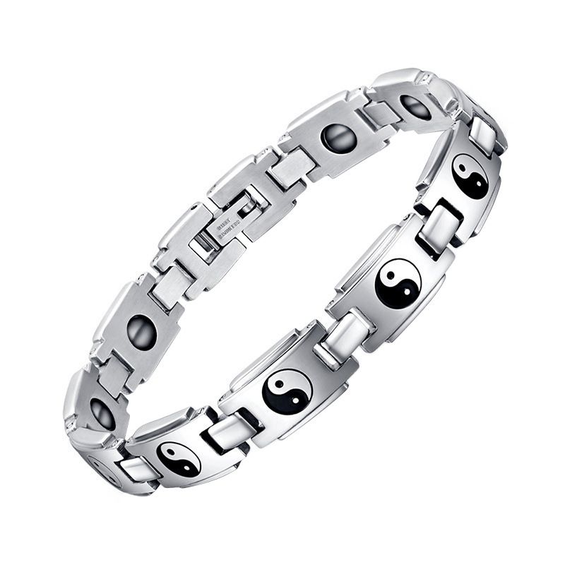High end Tai Chi titanium steel bracelet jewelry Tai Chi trend bracelet national style unisex bracelet_ipsvogv.com