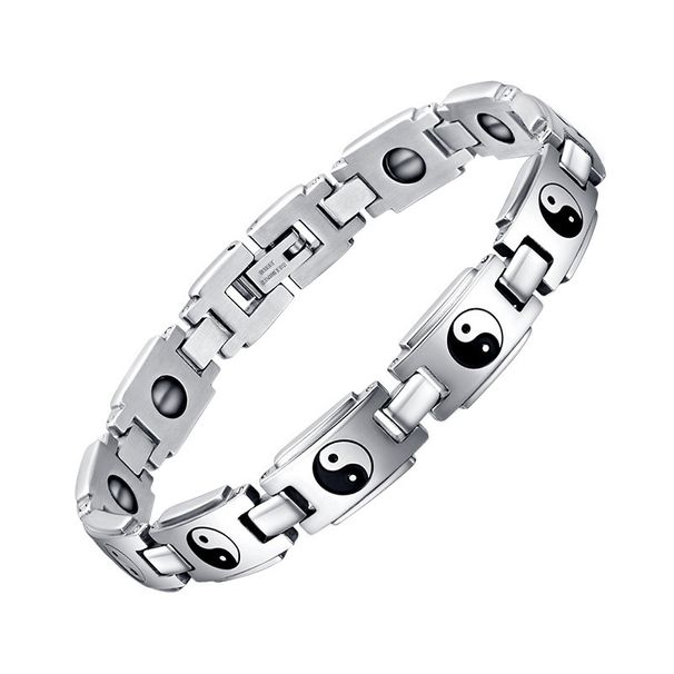 High end Tai Chi titanium steel bracelet jewelry Tai Chi trend bracelet national style unisex bracelet_ipsvogv.com