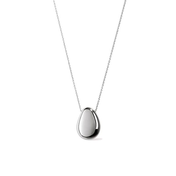 Double Layer Pebble Pendant Necklace - Light Luxury Layered Chain (Minimalist Statement Jewelry Versatile Collarbone Necklace)_ipsvogv.com