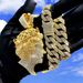 Set Of Fashion Hip-Hop Queen Avatar Long Layered Full Diamond Cuban Chain Necklace_ipsvogv.com
