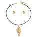 Versatile Fragrance Series Women's Earnail Necklace Set with Personalized, Simple, Irregular, and Unique Design Sense:_ipsvogv.com