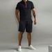 Men's Polo Casual Loose Short Sleeve Shorts Tracksuit_ipsvogv.com