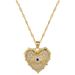 Love 【 】 Eyes Light Luxury Charm Gorgeous Full Diamond Necklace Women's Versatile Clavicle Titanium Steel Chain 【 】 】 【 【 】_ipsvogv.com