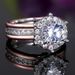Cao Shi Jewelry New Creative Two Tone Zircon Engagement Fashion Wedding Party Ring_ipsvogv.com