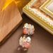 Forest Style Sweet Exquisite Diamond Inlaid Zircon Crystal Flower Earrings, Feminine Temperament, Simple And High-end_ipsvogv.com