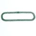 Unisex 12mm Round Emerald Diamond Flip Head Men's Alloy Necklace Rap Hip Hop Cuban Chain_ipsvogv.com