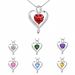 Women’s Jewelry Set Fashion hot selling necklace for women fashion, colored zircon love pendant, Valentine's Day Mother's Day gift_ipsvogv.com