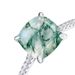 Unique Natural Water Grass Agate Ring S925 Silver Green Moss Personality Finger Ring Light Luxury Atmosphere_ipsvogv.com