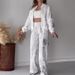Women's Clothing summer new fashion sequin printed zipper casual sweatshirt two piece set_ipsvogv.com