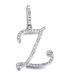 Full diamond hip hop jewelry, cursive letter pendant, melon seed buckle, Cuban chain accessories_ipsvogv.com