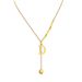 Titanium Steel Necklace Letter D Tassel Necklace Women's Light Luxury Versatile Mesh Red Jewelry Sweater Chain Show Slim_ipsvogv.com
