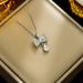 Bow Necklaces Designed By Female Niche, Instagram Style, Fresh And Versatile, Set With Zircon Water Droplets, Collarbone_ipsvogv.com