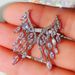 Cao Shi's hot selling exaggerated horse eye diamond angel wing Ring Earring Jewelry adjustable women's ring_ipsvogv.com
