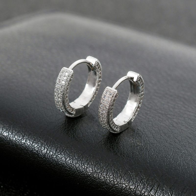 Full Diamond New Earstuds, Men's Color Women's Earrings, Yiwu Hot Selling Accessories_ipsvogv.com