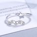 Star Studded Diamond With Hollowed Out S Sterling Silver For Women's Pentagram Open Mouth Ring Korean Version Creative_ipsvogv.com