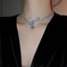 hollow Bow, Zircon Water Droplet Necklace, Earring Set, Korean Fashion, Light Luxury, Bride, High-end Feeling, !_ipsvogv.com