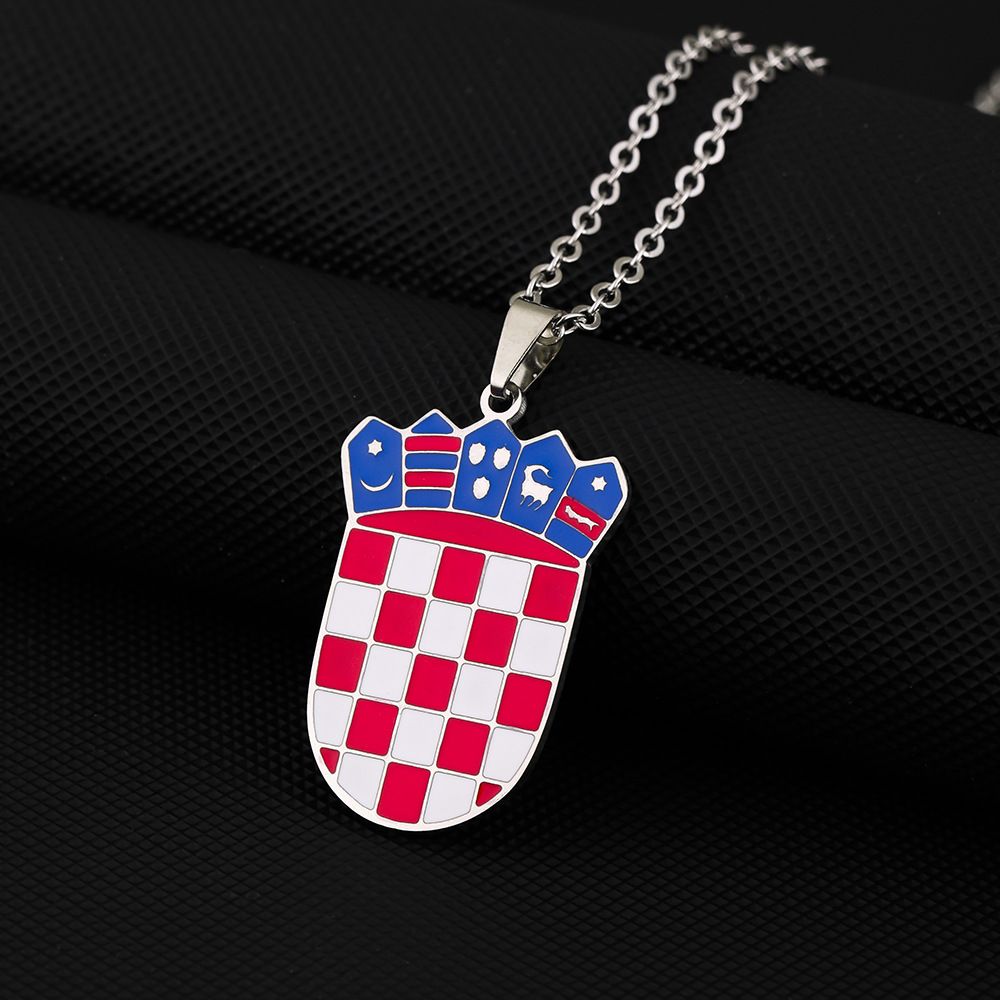 New stainless steel badge pendant necklace for men and women couples geometric titanium steel pendant necklace accessories_ipsvogv.com