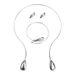 N12345 new creative niche design metal minimalist droplet shaped collar bracelet earring set_ipsvogv.com