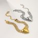 N11595 Fashionable Design with Multi layered Love Diamonds Necklace Light Luxury and Small Crowd Choker Exaggerated_ipsvogv.com