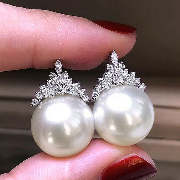 Cao Shi Crown Earrings Princess Queen Elegant Accessories Fashion Design Jewelry_ipsvogv.com