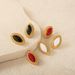 Women's Jewelry K Real Gold Electroplating Simple And Versatile Colorful Horse Eye Stone Earrings_ipsvogv.com