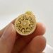 Women's Jewelry Disc Round Hollow Texture Necklace Geometric Retro Metal Texture Boutique Pendant Necklace_ipsvogv.com