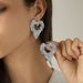 Personality lava love liquid water drop earrings business folds irregular geometric earrings earrings_ipsvogv.com