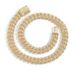 Hip Hop Necklace 15mm Mixed Inlaid T Square Zircon Miami Cuban Chain Trendy Fashion Men's Niche Clavicle Chain_ipsvogv.com