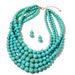 Exaggerated trendy jewelry, crack bead, multi-layer bead necklace 6510_ipsvogv.com