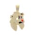 Unisex Jewelry Fashion Personality Magic Hat Rabbit Head Pendant Necklace Men's High End Full Diamond Cuban Chain_ipsvogv.com