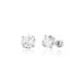 Women's Jewelry S925 Sterling Silver Screw Earrings With Four Claws And Zircon Earrings Classic Versatile Jewelry Fashionable And Simple Female_ipsvogv.com