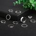Multi Metal Fried Dough Twists Pearl 10 Piece Set Hollow Drop Oil Simple Opening Ring_ipsvogv.com