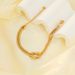 Women's Jewelry Titanium Steel Flattened Snake Bone Bracelet Gold Shell Necklace Electroplated Inlaid With Four Color Zircon Personalized Bracelet Set_ipsvogv.com