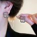 Women's Accessories Dia Set Simple Temperament Design Sense Trend Earrings_ipsvogv.com
