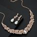 New Trendy Small Items Bride Necklace And Earrings Two-Piece Set Electroplated Jewelry_ipsvogv.com